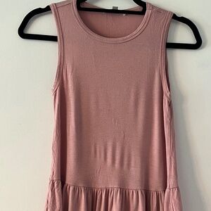 Pink Ruffled Peplum Rank